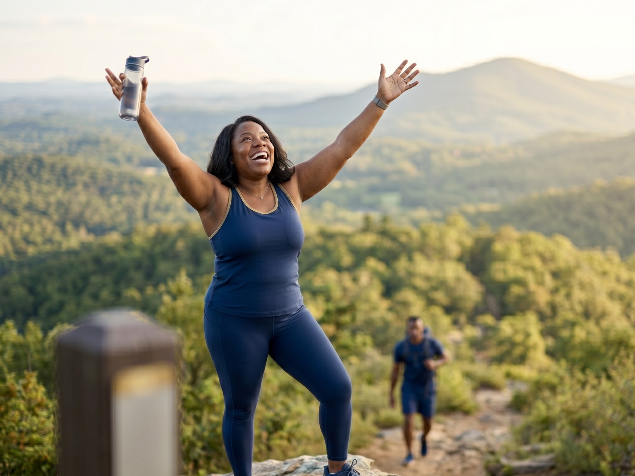 Bariatric surgery patient celebrating her journey